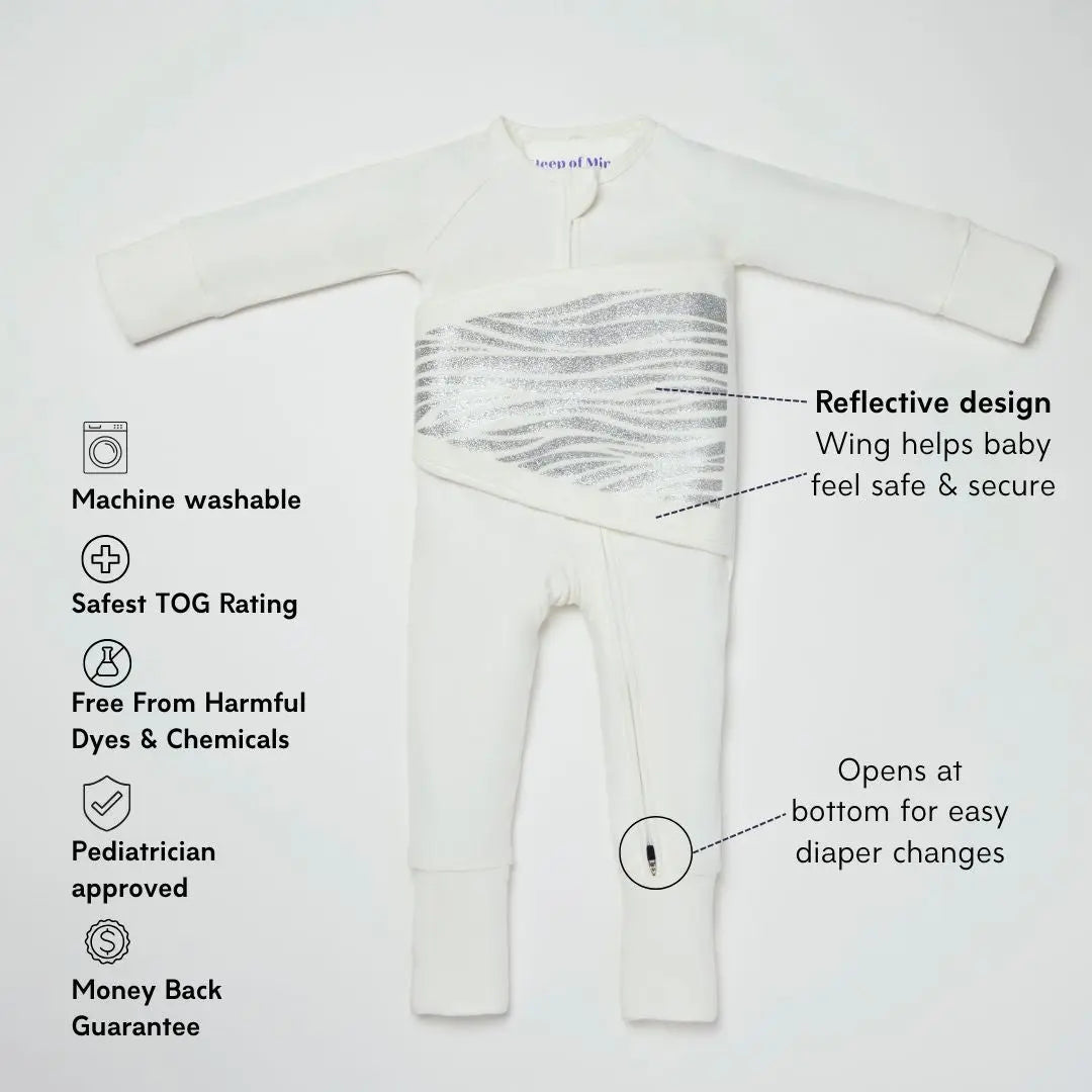 Breathing Reassurance Convertible Baby PJ's Sleep of Mind