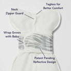 Breathing Reassurance Newborn Baby Swaddle Sleep of Mind